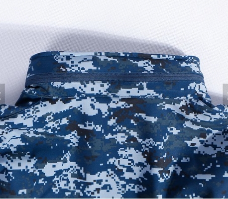 Πολυεστέρας που ευθυγραμμίζει την μπλε ναυτική στρατιωτική στολή 220gsm-230gsm μ-XXXL